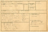 Radcliffe-Brown’s war census record © RAI